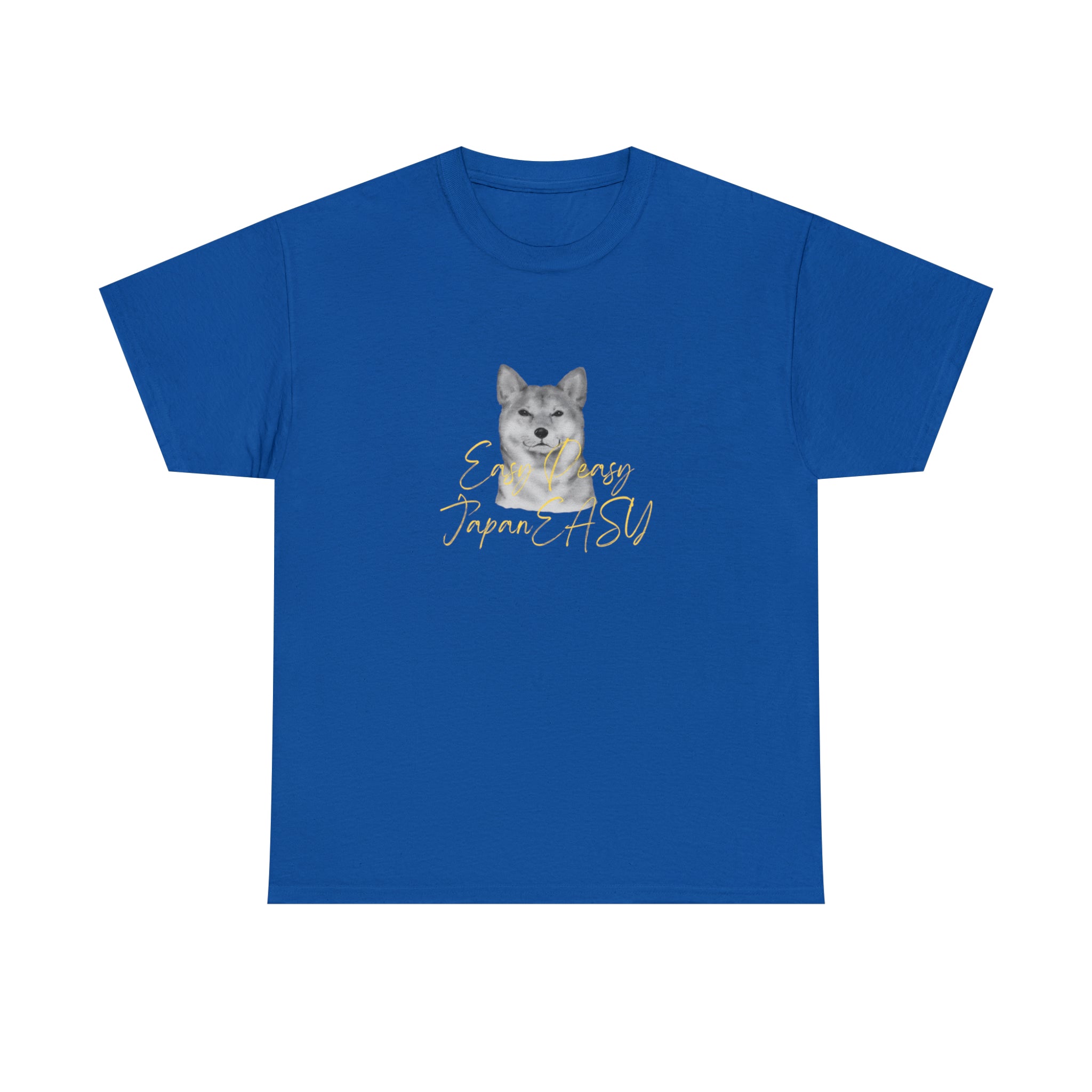 T-shirts with Japanese words "Easy Peasy JapanEASY" Unisex Heavy Cotton Tee
