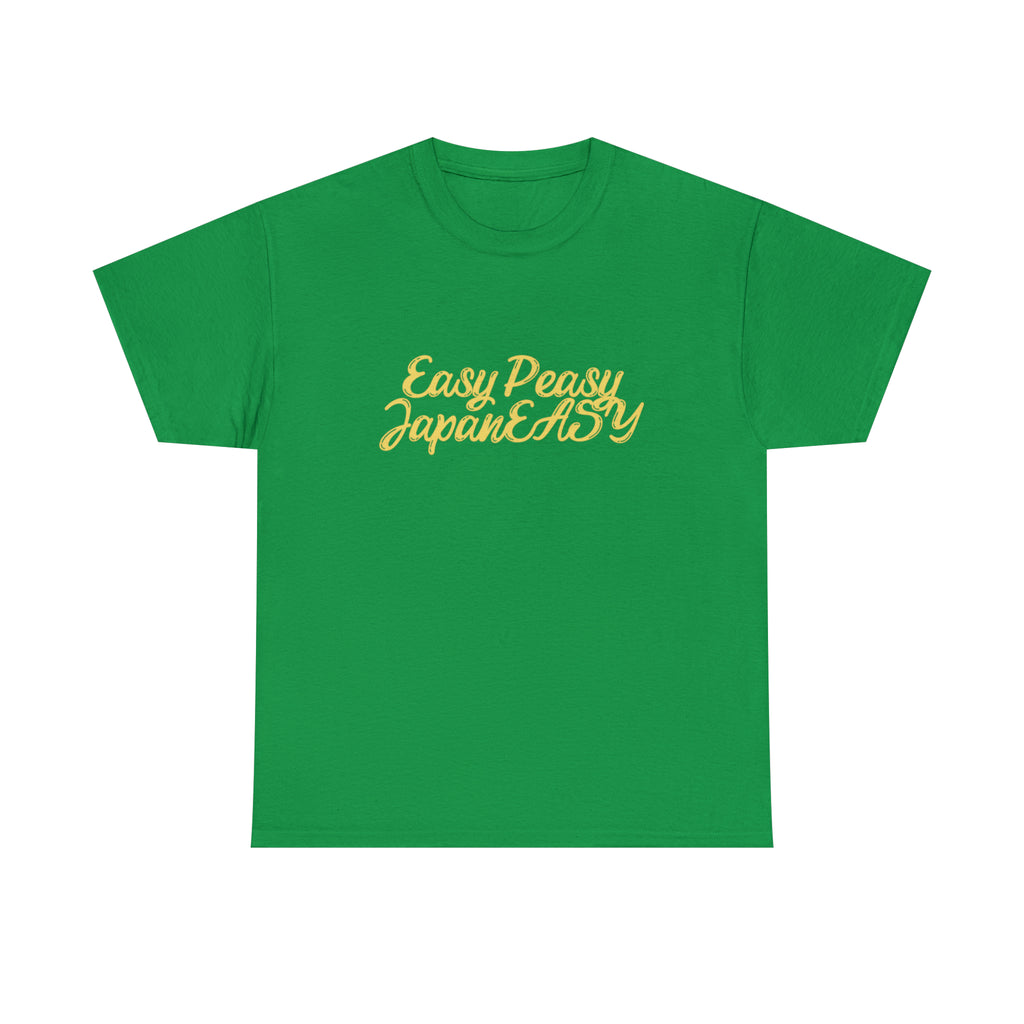 T-shirt with Japanese words / Easy Peasy JapanEASY / Unisex Heavy Cotton Tee