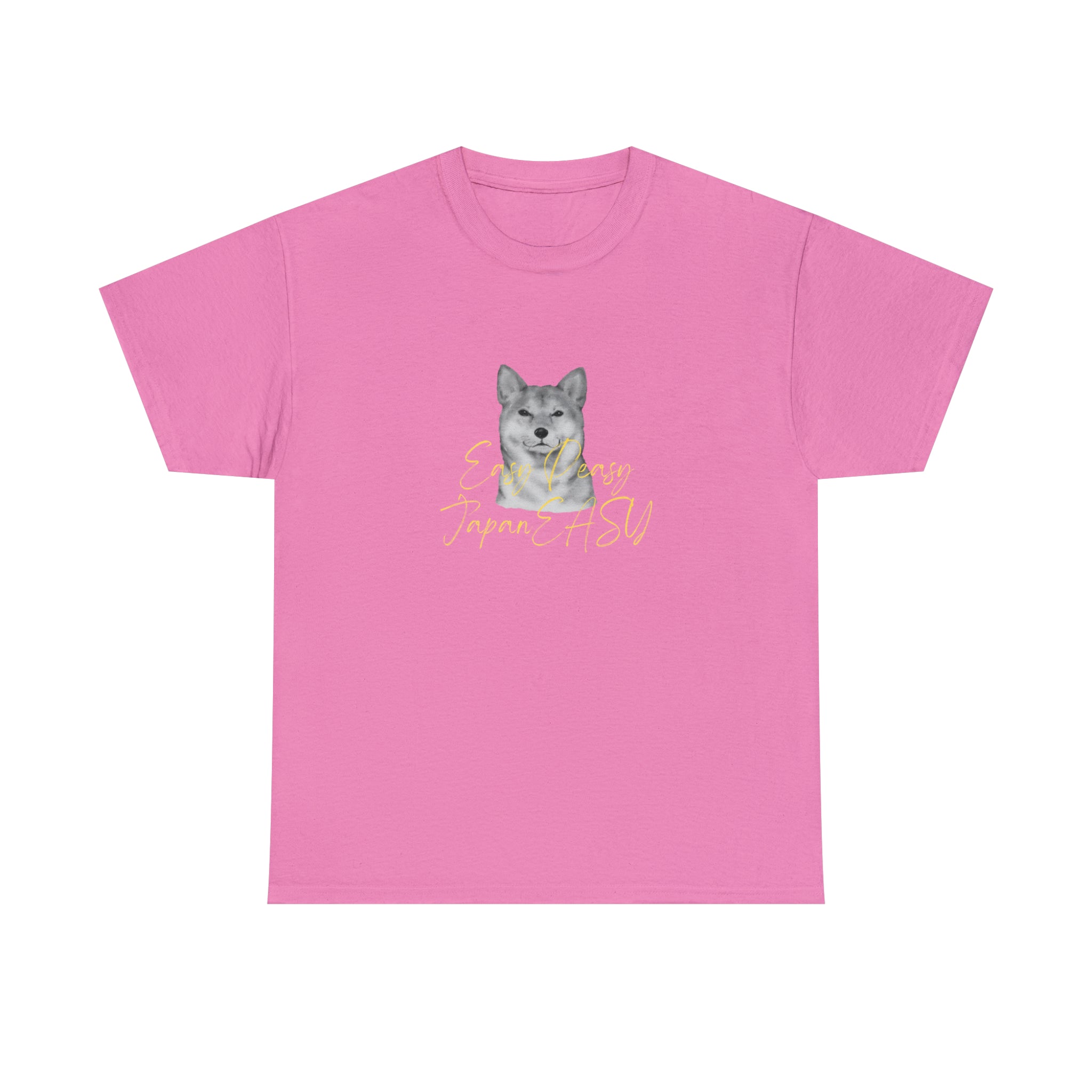 T-shirts with Japanese words "Easy Peasy JapanEASY" Unisex Heavy Cotton Tee