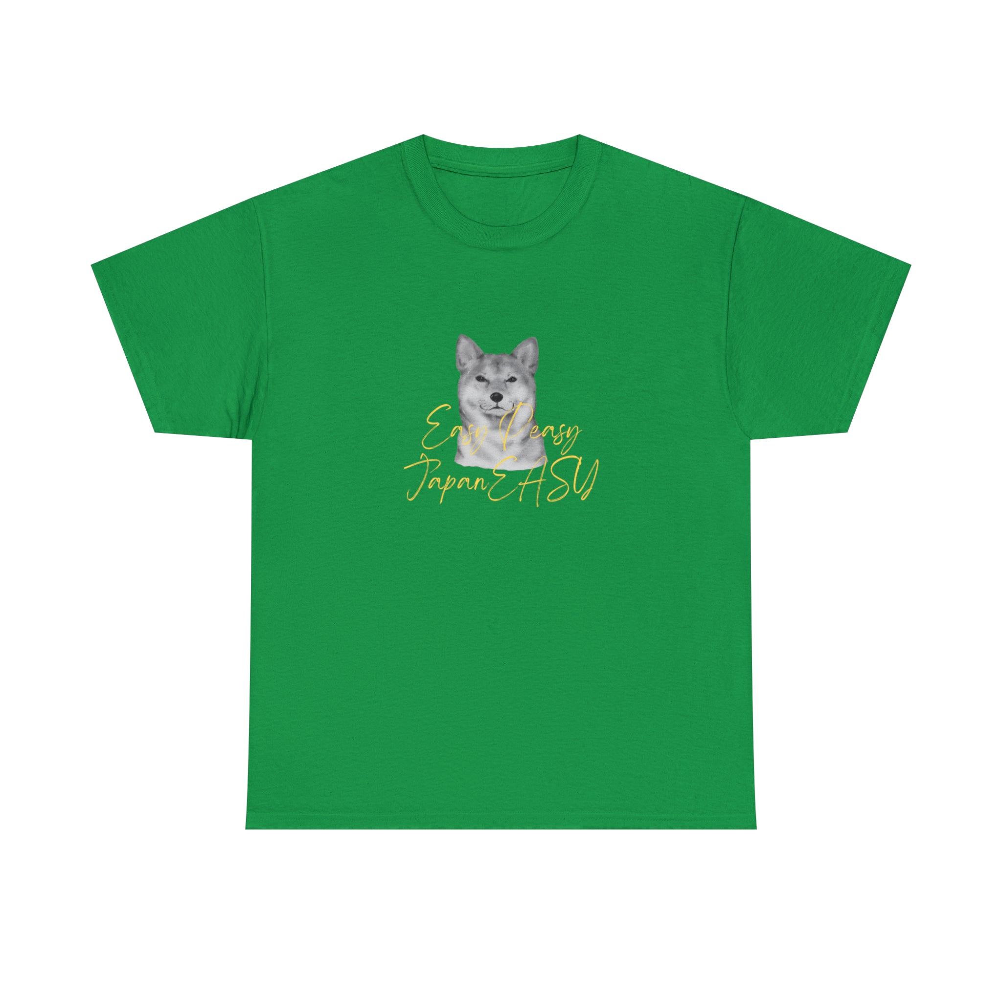 T-shirts with Japanese words "Easy Peasy JapanEASY" Unisex Heavy Cotton Tee